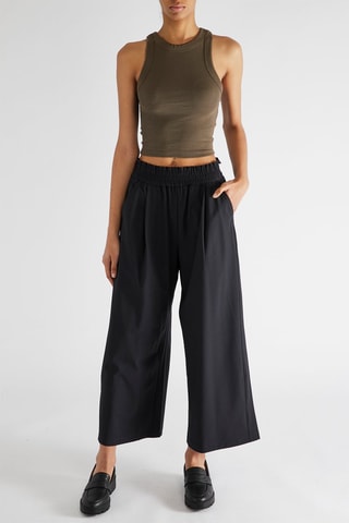 Pantalon wide legs - Bleu marine