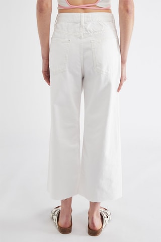 Pantalon wide legs - Blanc