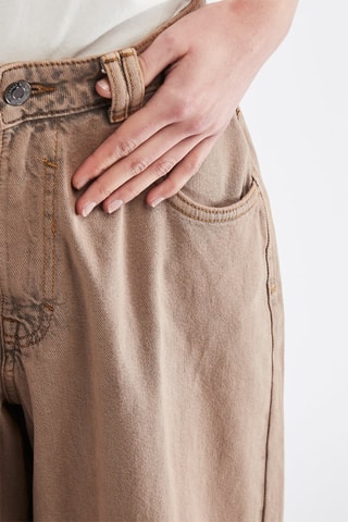 Pantalon wide legs - Marron