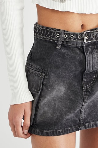 Jupe en jean - Gris