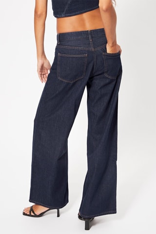 Jean wide legs - Bleu marine