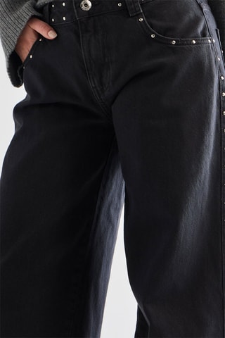 Jean straight taille haute - Noir