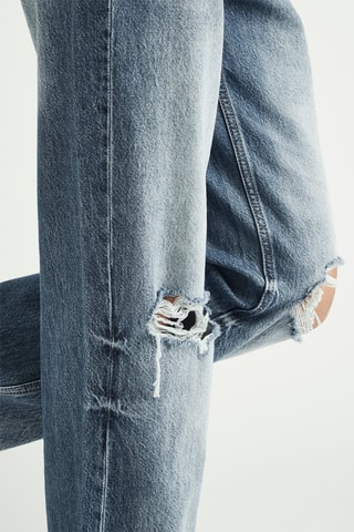 Jean taille haute - Bleu