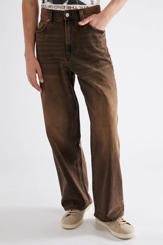 Pantalon wide legs taille haute - Noir