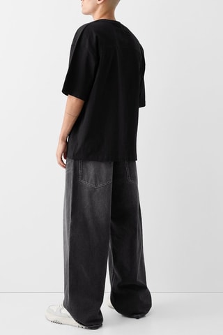 Pantalon wide legs - Gris