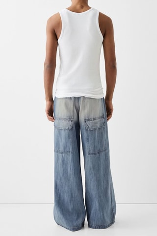 Jean wide legs - Bleu
