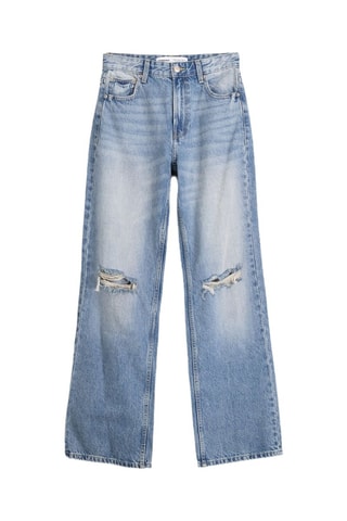 Jean wide legs - Bleu pétrole