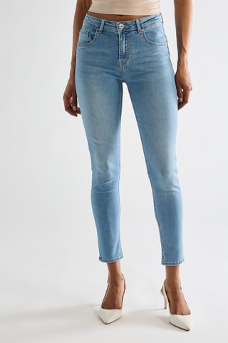Jean skinny push-up - Bleu
