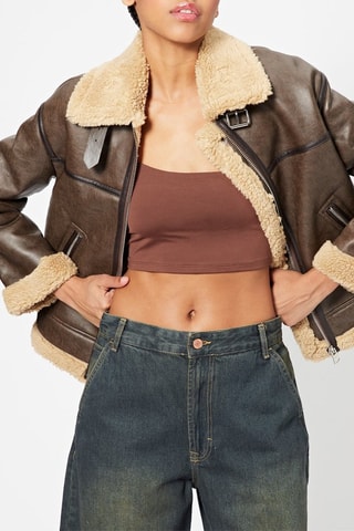 Veste réversible - Marron