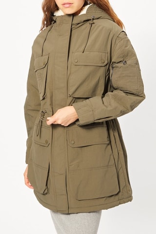 Parka con cappuccio - Kaki