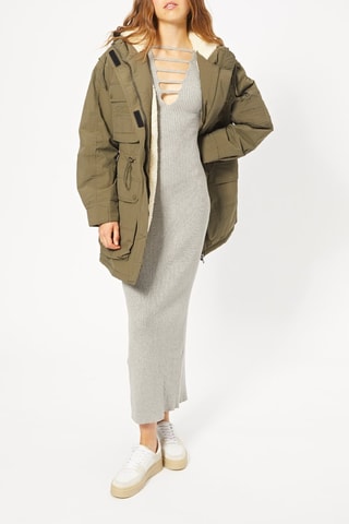 Parka con cappuccio - Kaki