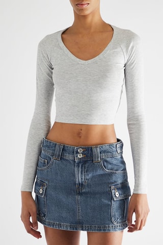 Crop top - Gris