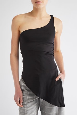 Top asymétrique - Noir