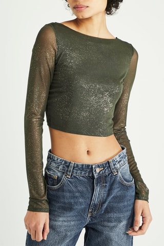 Crop top - Kaki