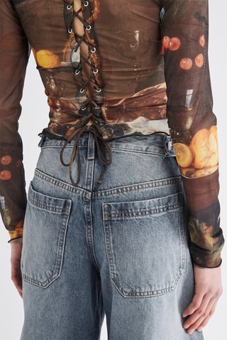 Top - Marron et noir