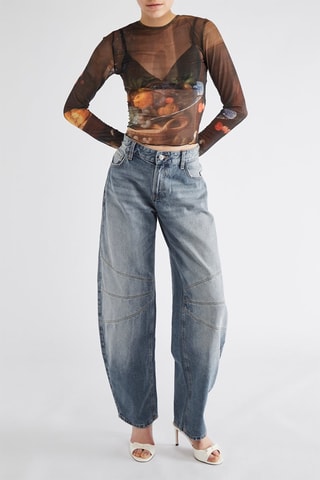Top - Marron et noir