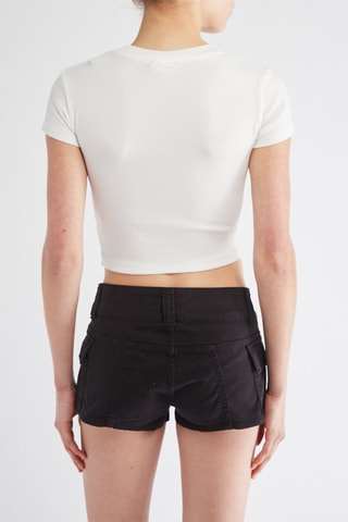 Crop top Gossip Girl Enemies with benefits - Blanc