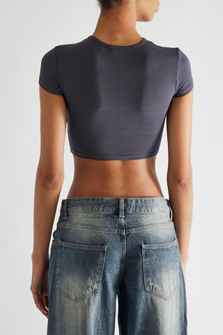 Crop top - Bleu-gris
