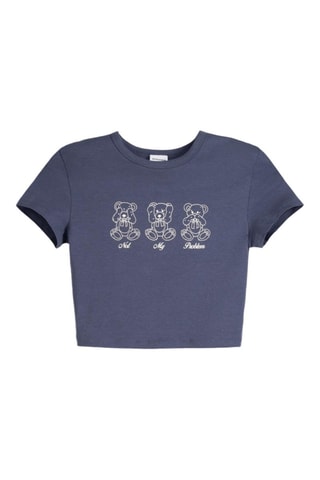 Crop top - Bleu
