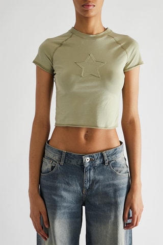 Crop top - Kaki