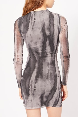 Robe fourreau tie and dye - Gris