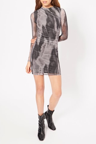 Robe fourreau tie and dye - Gris