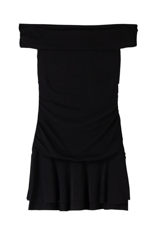 Robe drapée - Noir