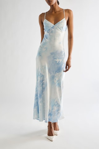 Robe midi - Bleu clair