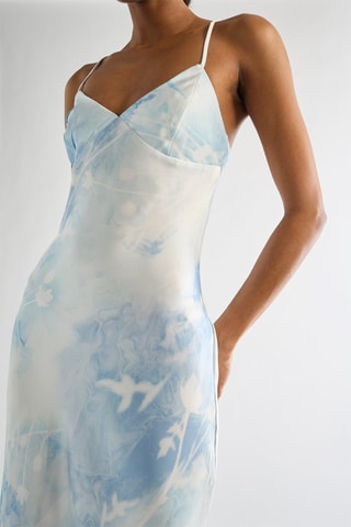 Robe midi - Bleu clair