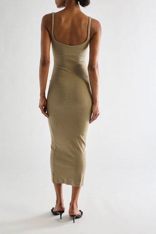 Robe fourreau - Kaki