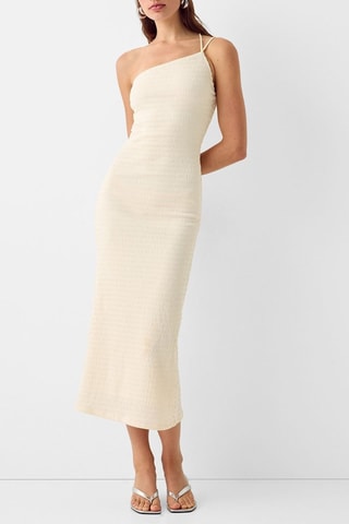 Robe midi - Beige