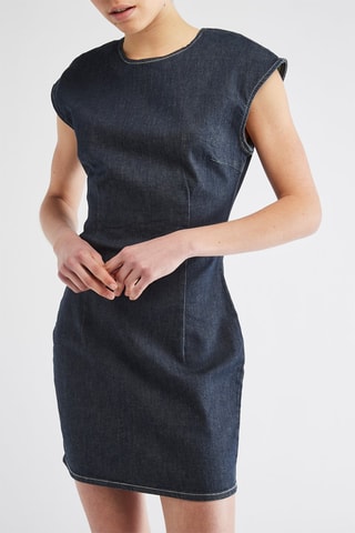 Robe courte - Bleu