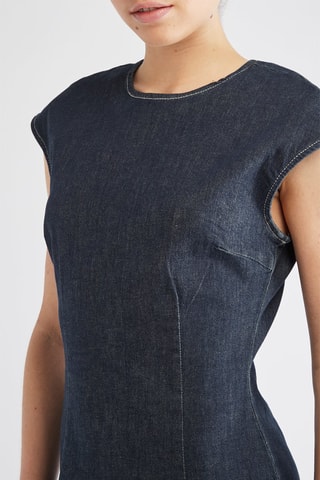 Robe courte - Bleu