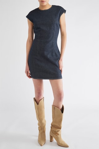 Robe courte - Bleu