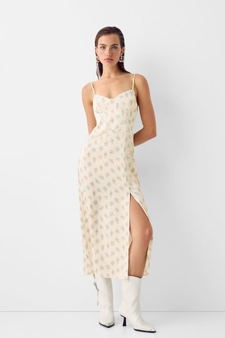 Robe midi - Beige