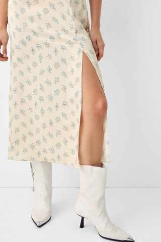 Robe midi - Beige