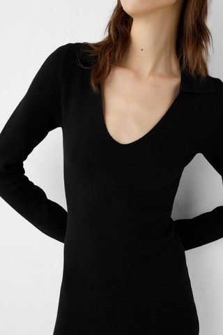 Vestido recto - Negro
