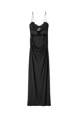 Vestido recto - Gris oscuro