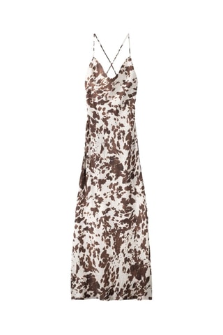 Vestido recto - Marrón