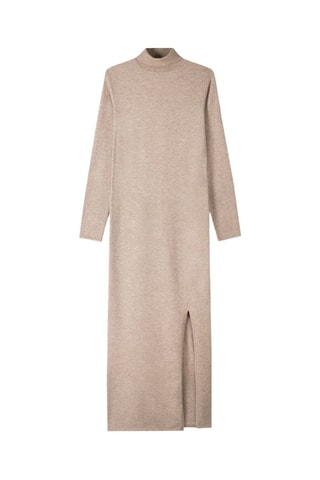 Robe pull - Beige chiné