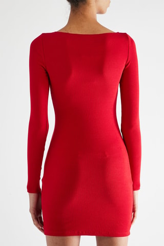 Robe fourreau - Rouge