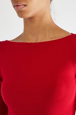 Robe fourreau - Rouge