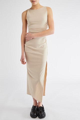 Robe midi - Beige