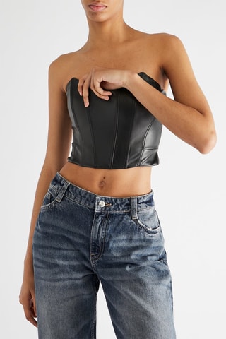 Top bustier - Noir