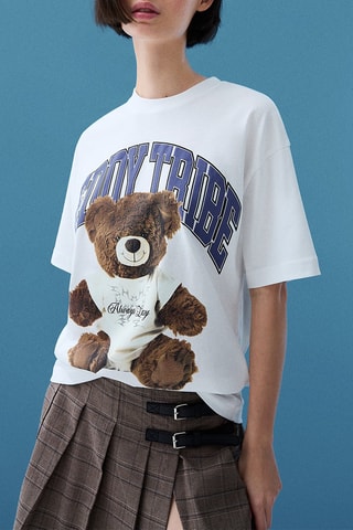 T-shirt oversize - Blanc
