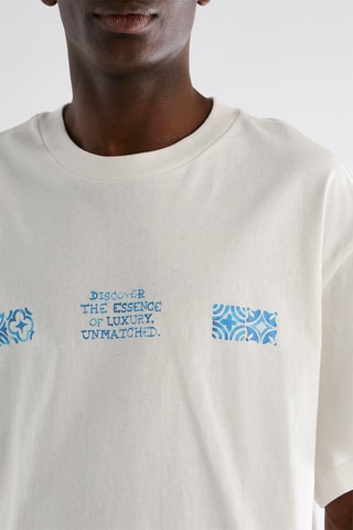 T-shirt relaxed - Blanc