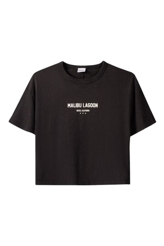 T-shirt cropped - Noir