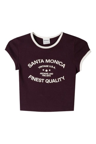 T-shirt cropped - Violet