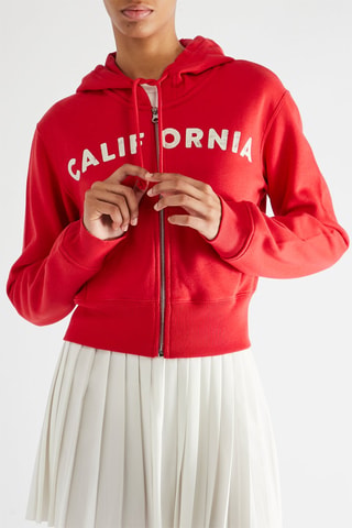 Sweat à capuche - Rouge