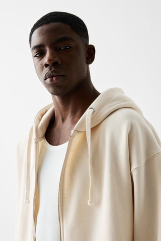 Sweat à capuche - Beige